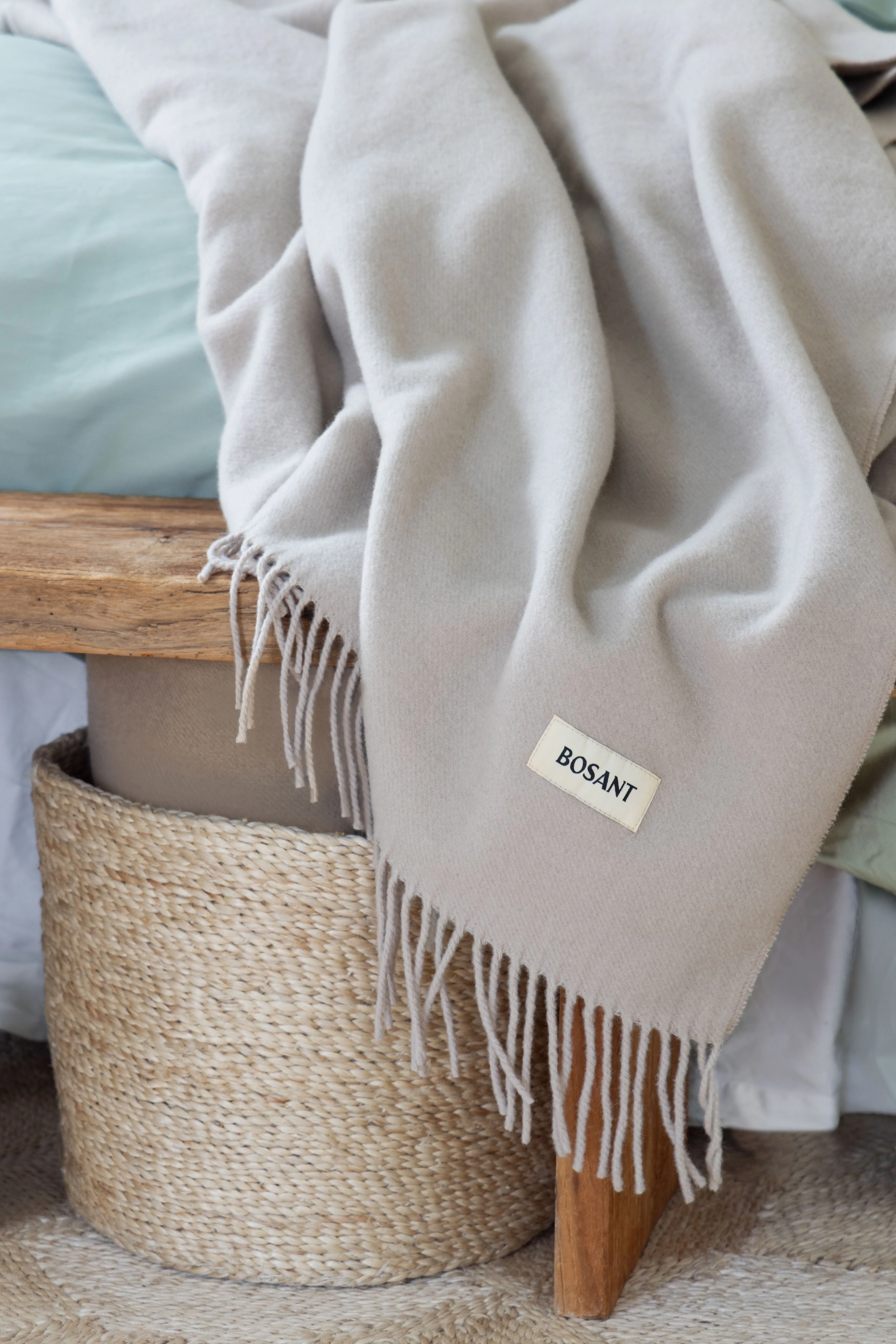 Heim Finullpledd Havre - beige - Image 3